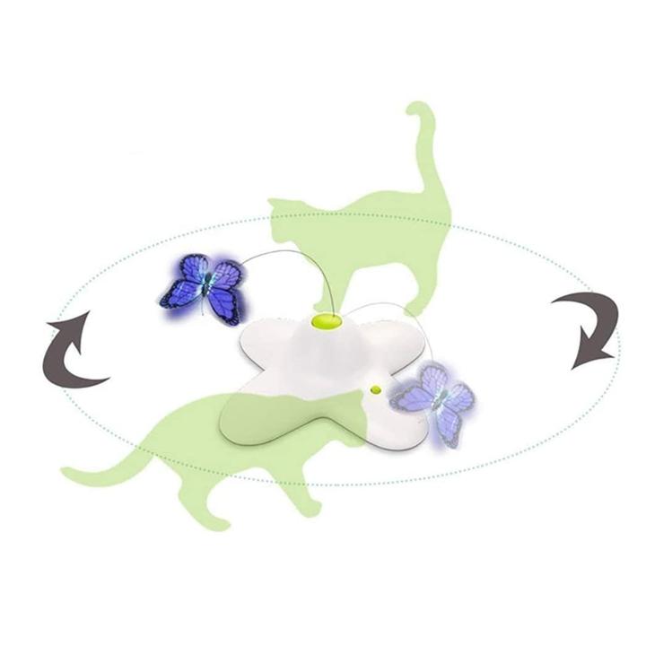 Fluttering Butterfly Automatic Interactive Cat Toy